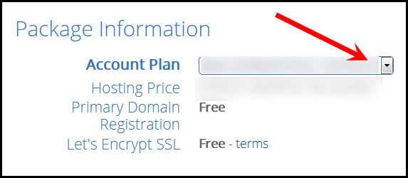 choose bluehost account plan