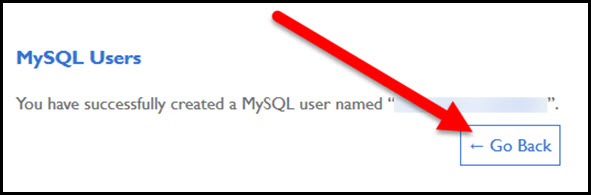 mysql user go back button